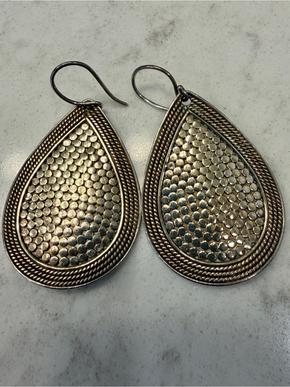 Anna Beck Teardrop Dangle Earrings - Sterling & Gold Plated